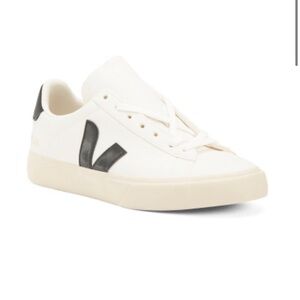 VEJA CAMPO LEATHER WHITE BLACK